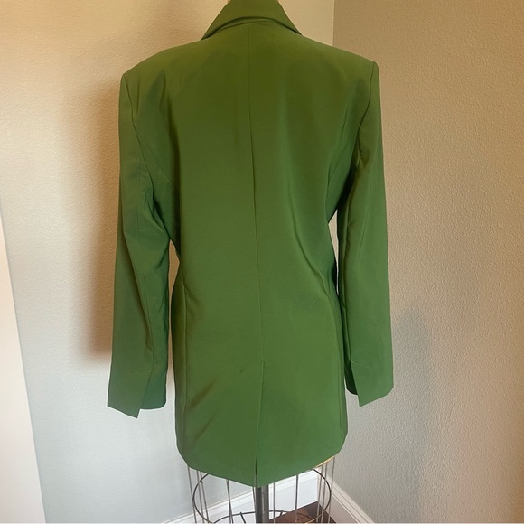 Gabrielle Union- SZ S Green Oversized Double Breasted Jacket Green Myste… - Picture 2 of 7